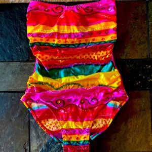 One piece bathing suit Neon Fun! Barely worn/new condition.